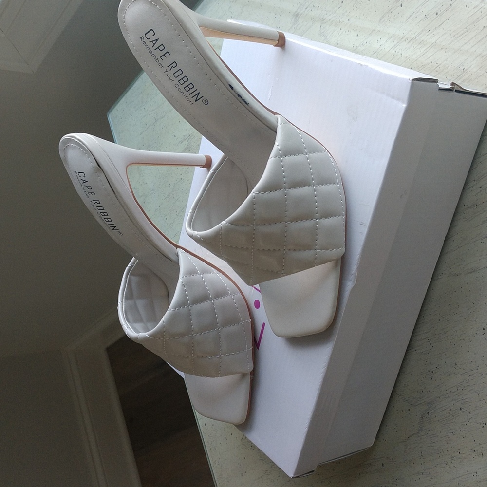 open back stiletto sandal